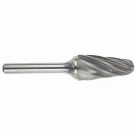 Carbide Burr, Series 5970, Radius, 58 Head Dia, 1316 Length Of Cut, 21516 Overall Length, T